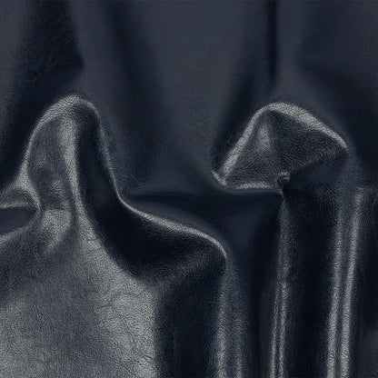 Navy Textured Faux Leather