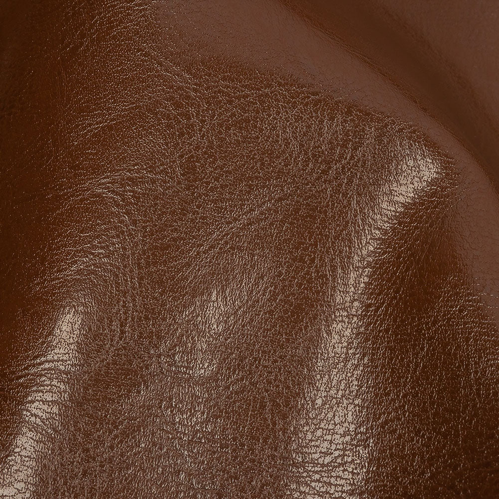 Brown Textured Faux Leather Detail