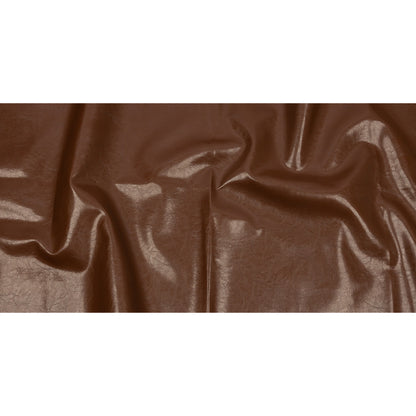 Brown Textured Faux Leather Full