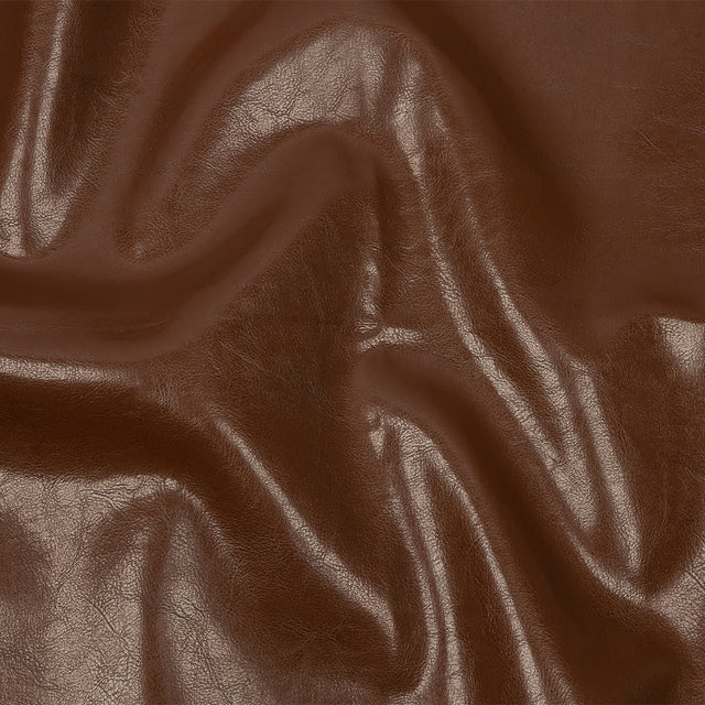 Brown Textured Faux Leather