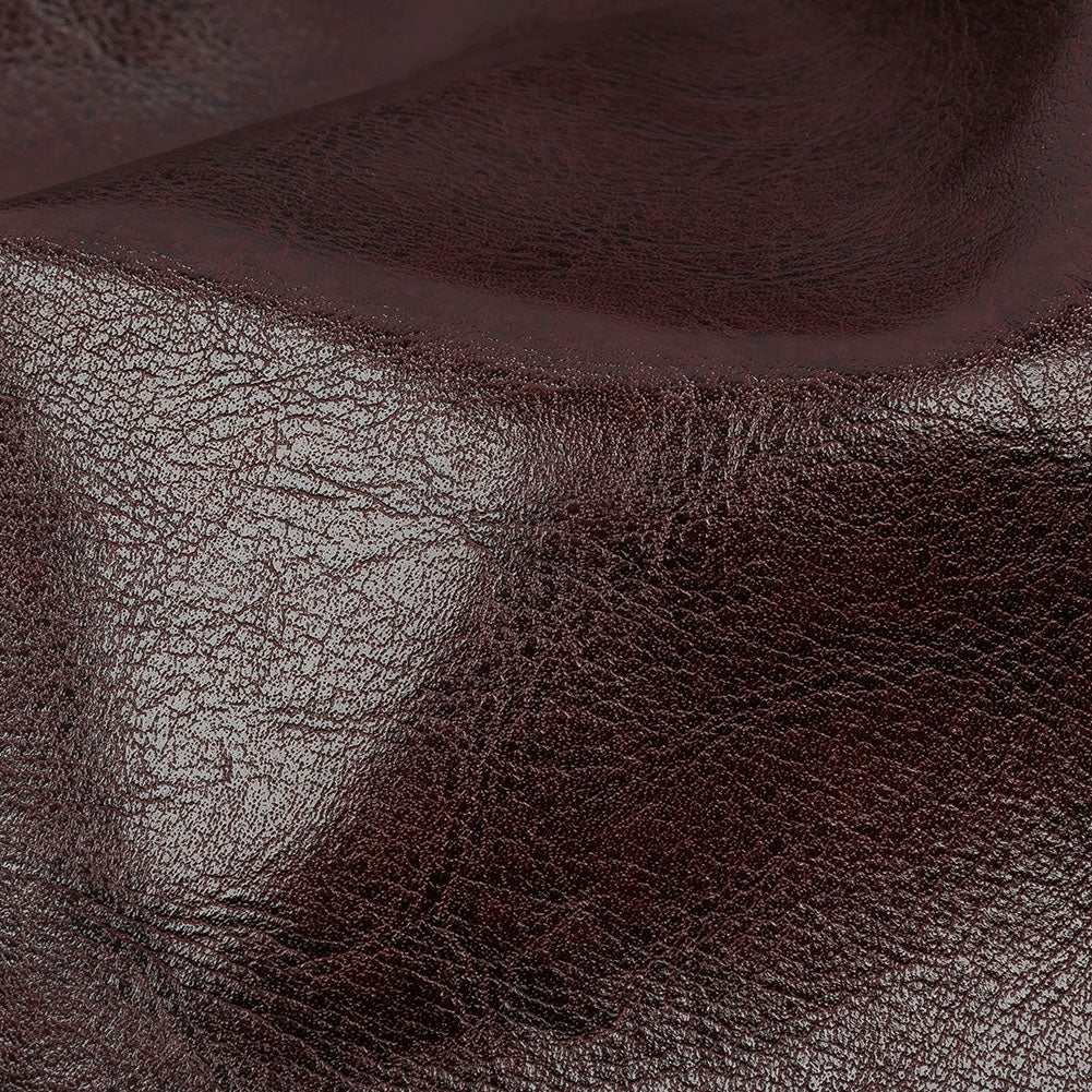 Wine Textured Faux Leather - Detail