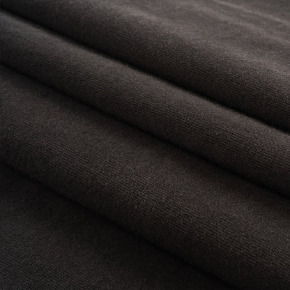 Black Cotton French Terry - Folded