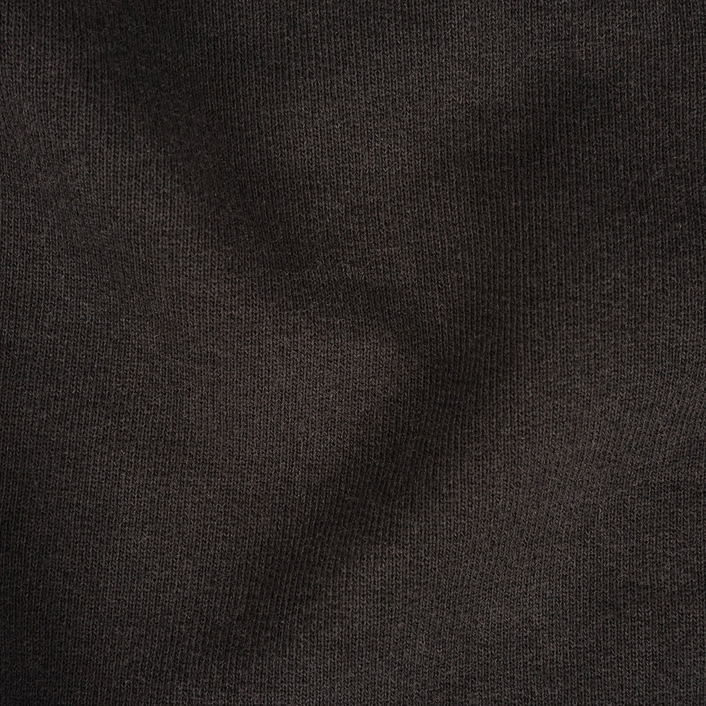 Black Cotton French Terry - Detail
