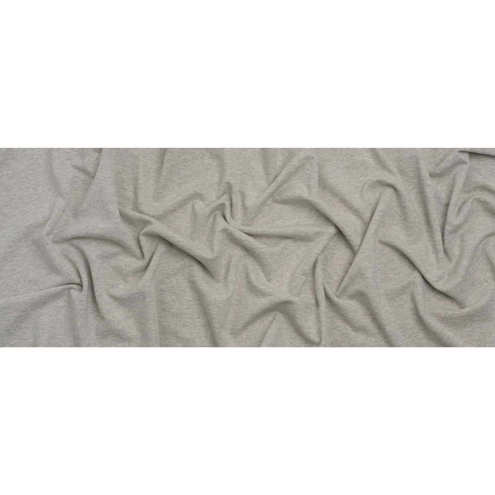 Cotton French Terry Knit - Heathered Moonbeam, Quarry, and Turtledove - Elida Collection