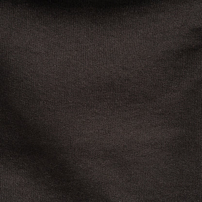 Black Cotton Fleece Backed Jersey - Detail