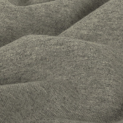 Cotton Fleece Backed Jersey - Heathered Gray and Ivory - Leida Collection Detail