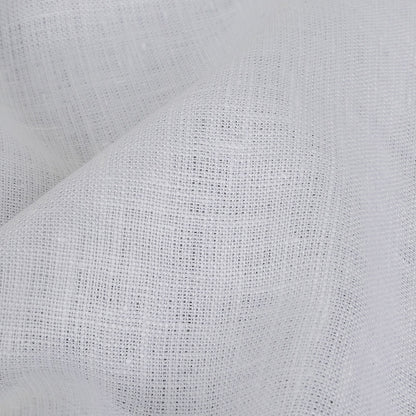 Medium Weight Linen Woven - White - Grasmere Collection Full