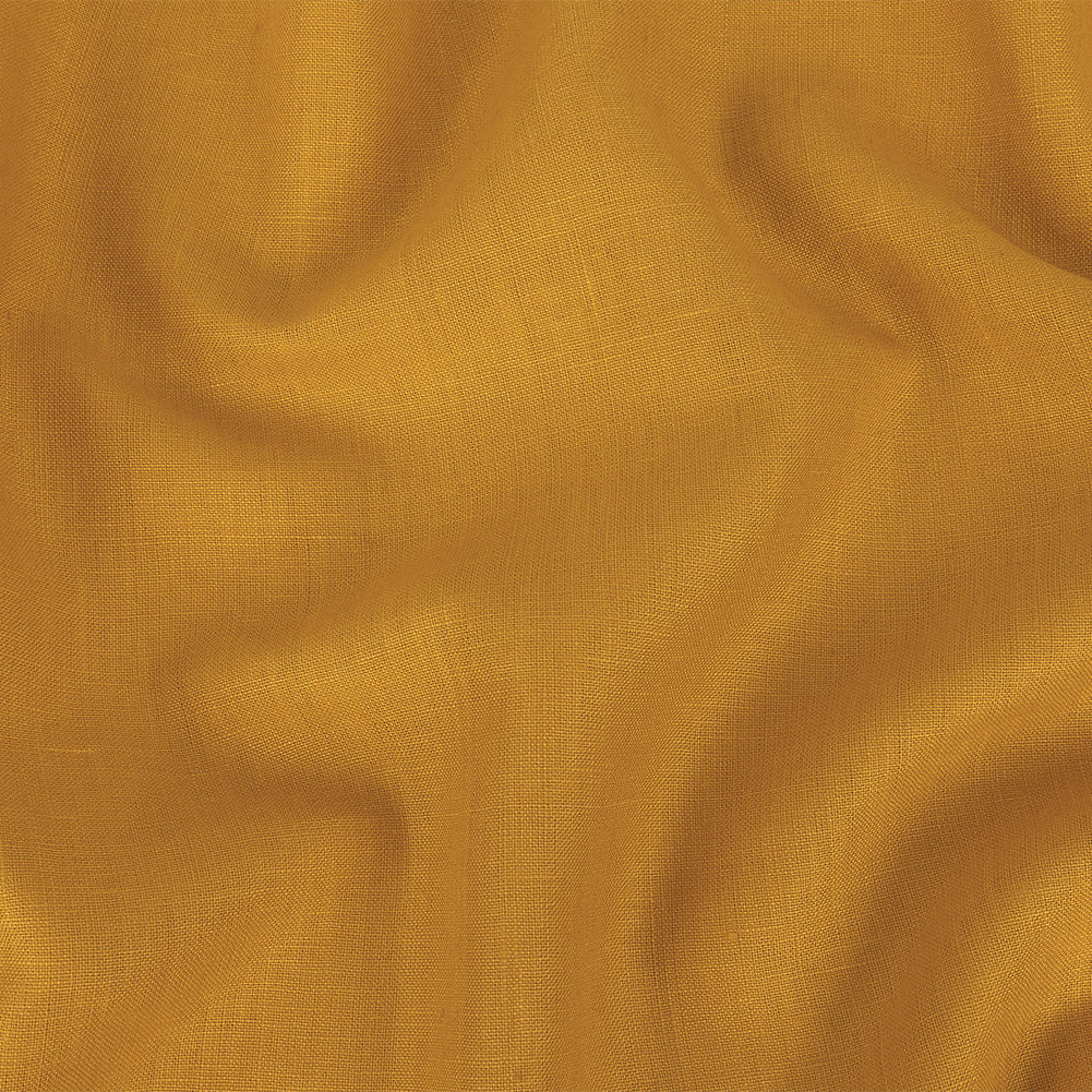 Grasmere Bright Gold Medium Weight Linen Woven
