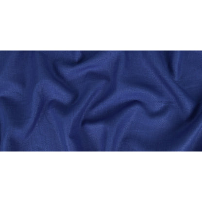 Medium Weight Linen Woven - Deep Ultramarine - Grasmere Collection Folded