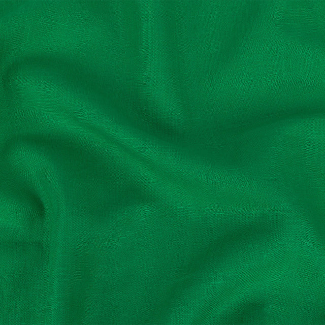 Grasmere Kelly Green Medium Weight Linen Woven