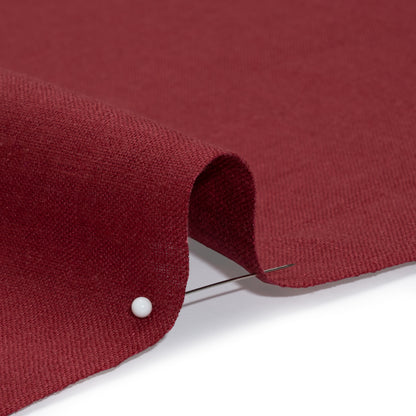 Medium Weight Linen Woven - Wine - Grasmere Collection