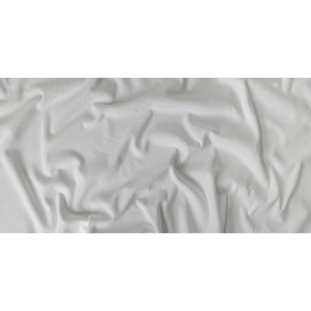 Cotton Tubular 1x1 Rib Knit - White - Delia Collection Full