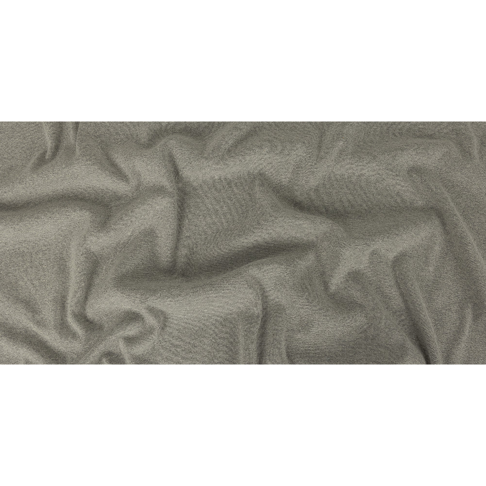 Heathered Gray Tubular Cotton 1x1 Rib Knit - Full