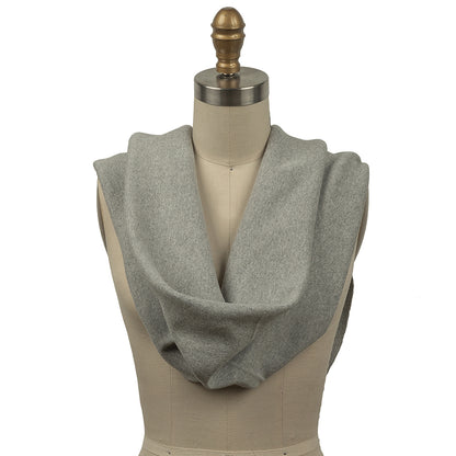 Heathered Gray Tubular Cotton 1x1 Rib Knit