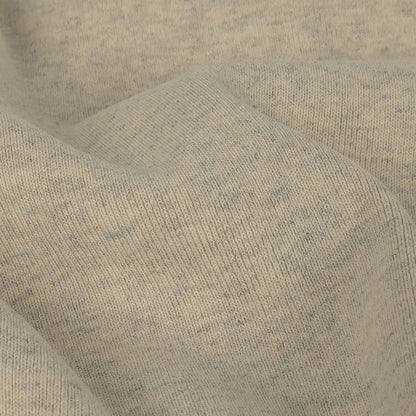 Heathered Moonbeam and Quarry Tubular Cotton 1x1 Rib Knit - Detail