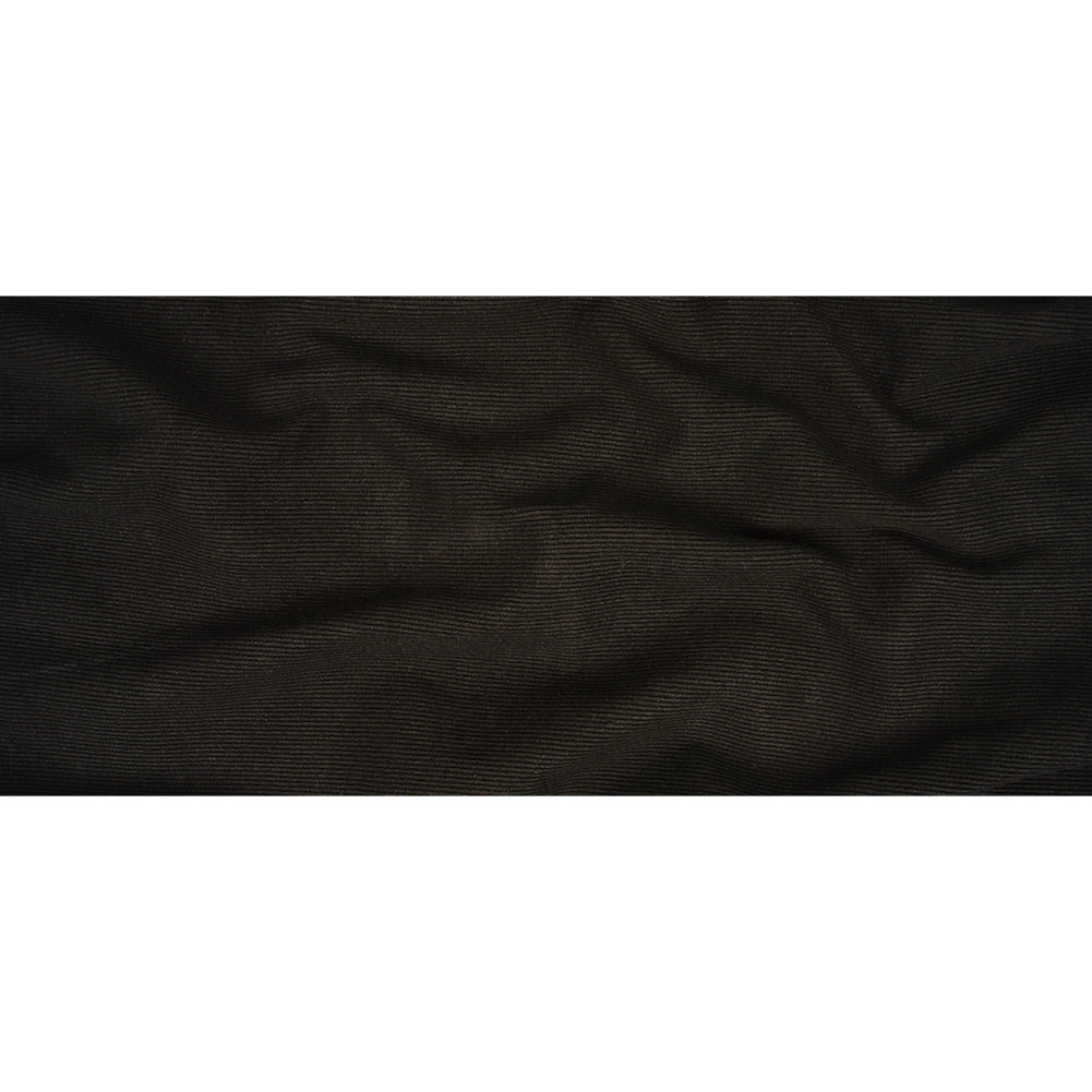 Cotton Tubular 2x2 Rib Knit - Black - Adile Collection Full