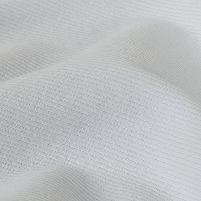 Cotton Tubular 2x2 Rib Knit - White - Adile Collection Detail