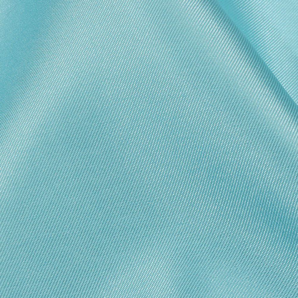 Mora Baby Blue Polyester Twill Mikado - Folded