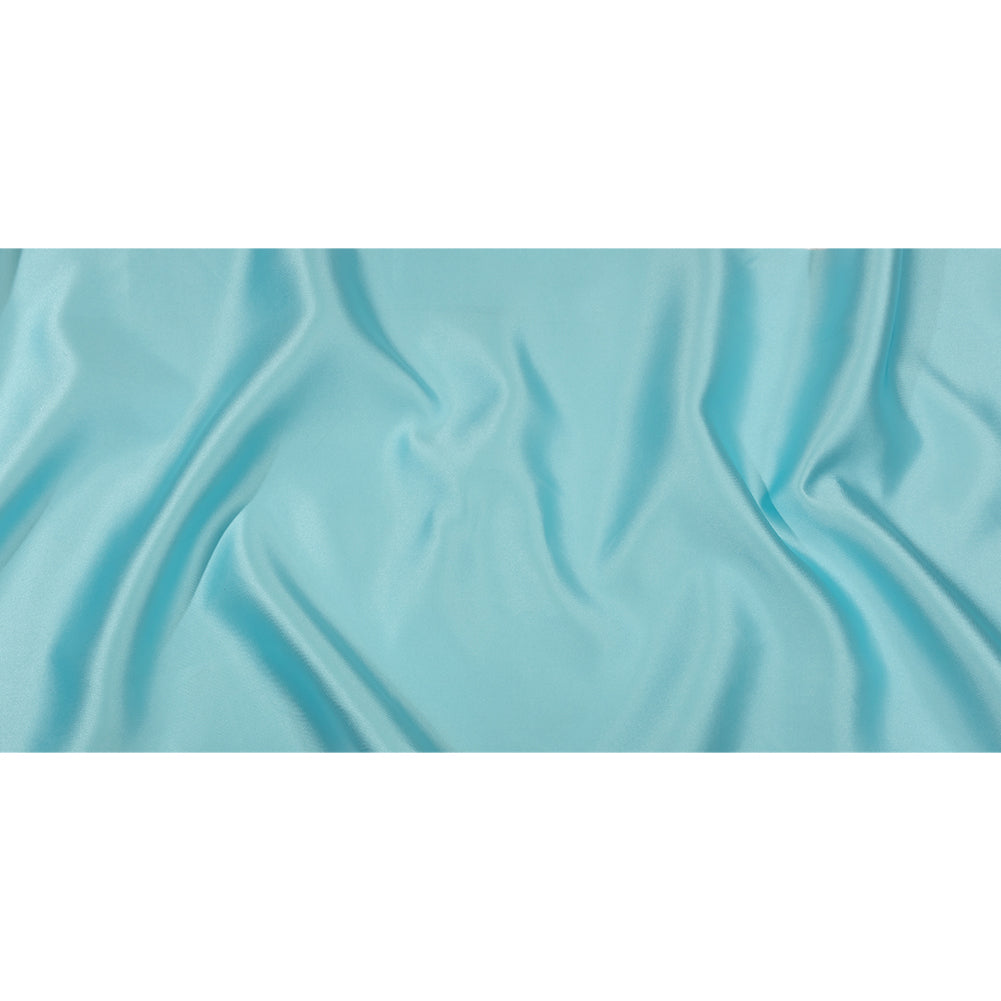 Mora Baby Blue Polyester Twill Mikado - Drape