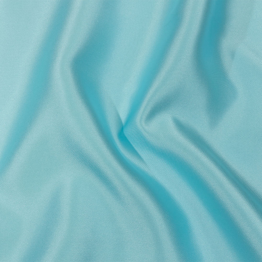 Mora Baby Blue Polyester Twill Mikado