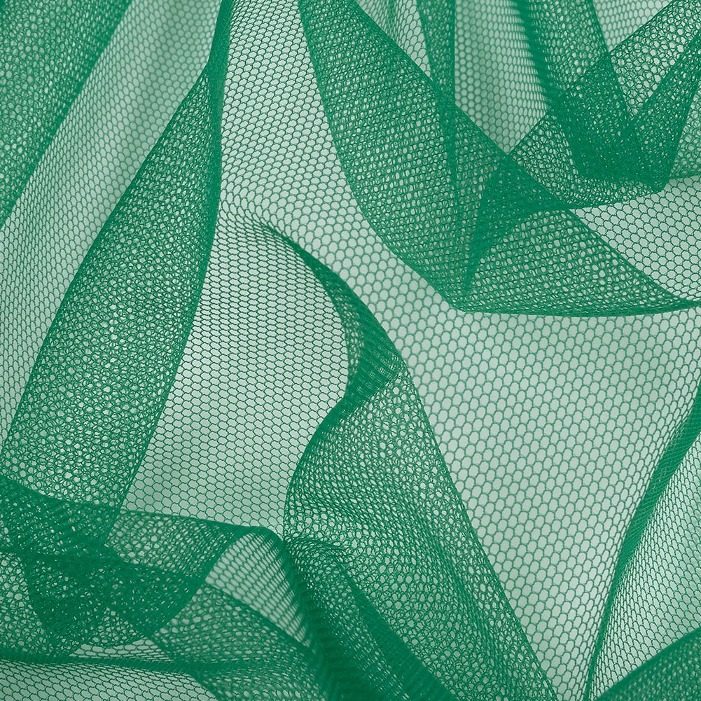 Emerald Leonardo Soft Nylon Tulle - Folded