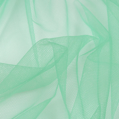 Biscay Green Leonardo Soft Nylon Tulle - Folded