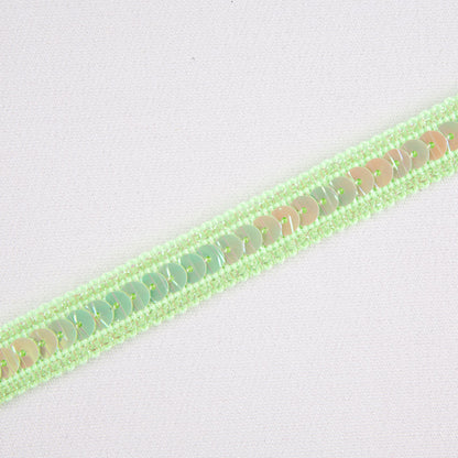 Neon Green Fancy Sequin Trim