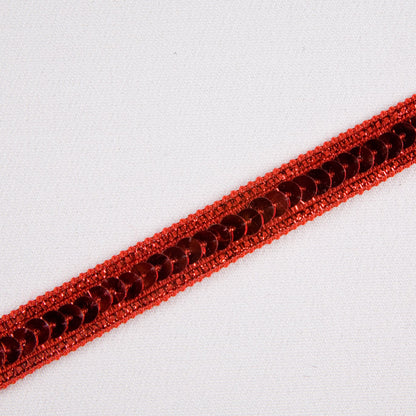 Hologram Red Fancy Sequin Trim