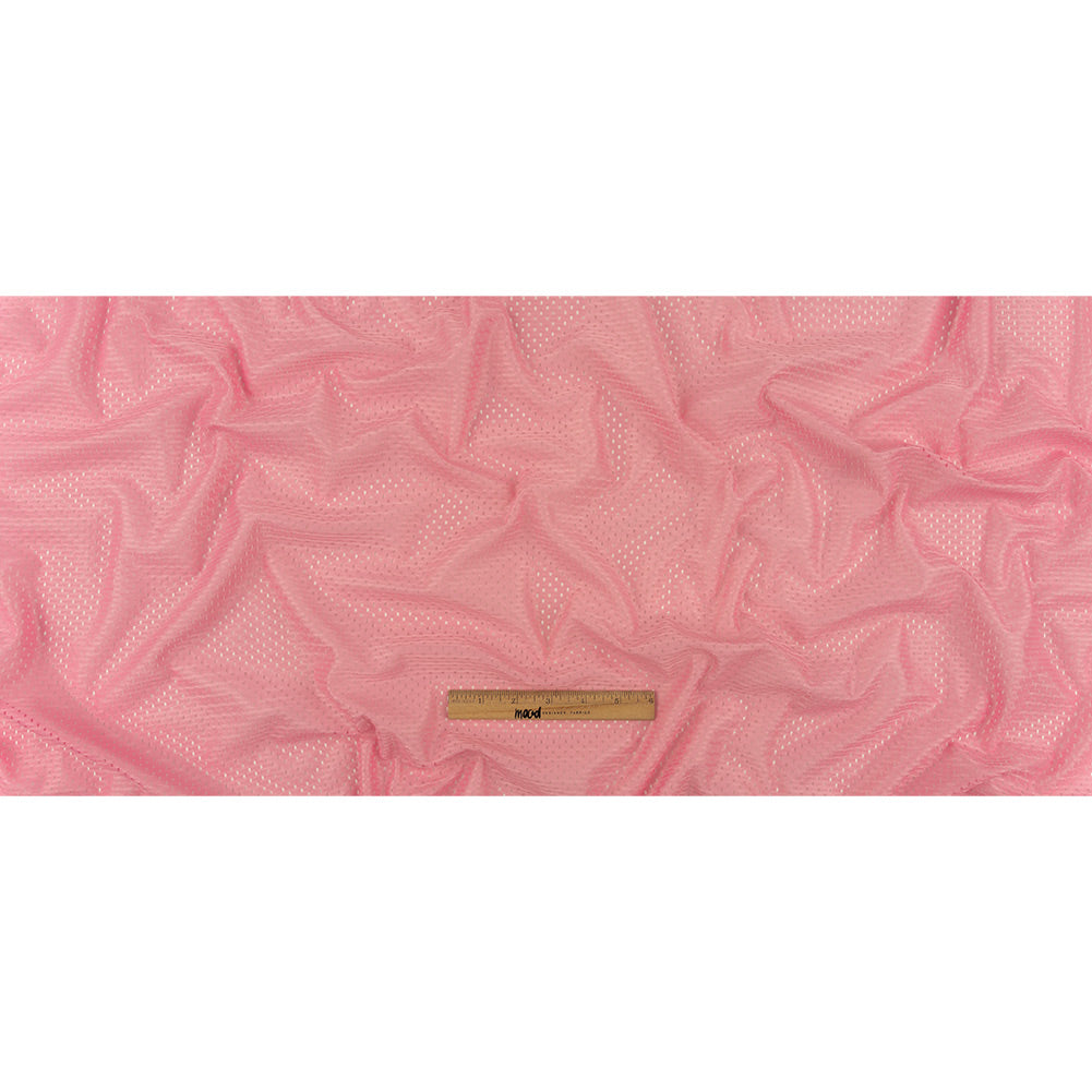 Polyester Athletic Mesh - Pink - Heracles Collection Folded