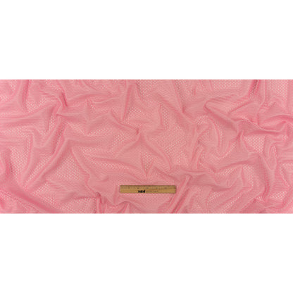 Polyester Athletic Mesh - Pink - Heracles Collection Folded
