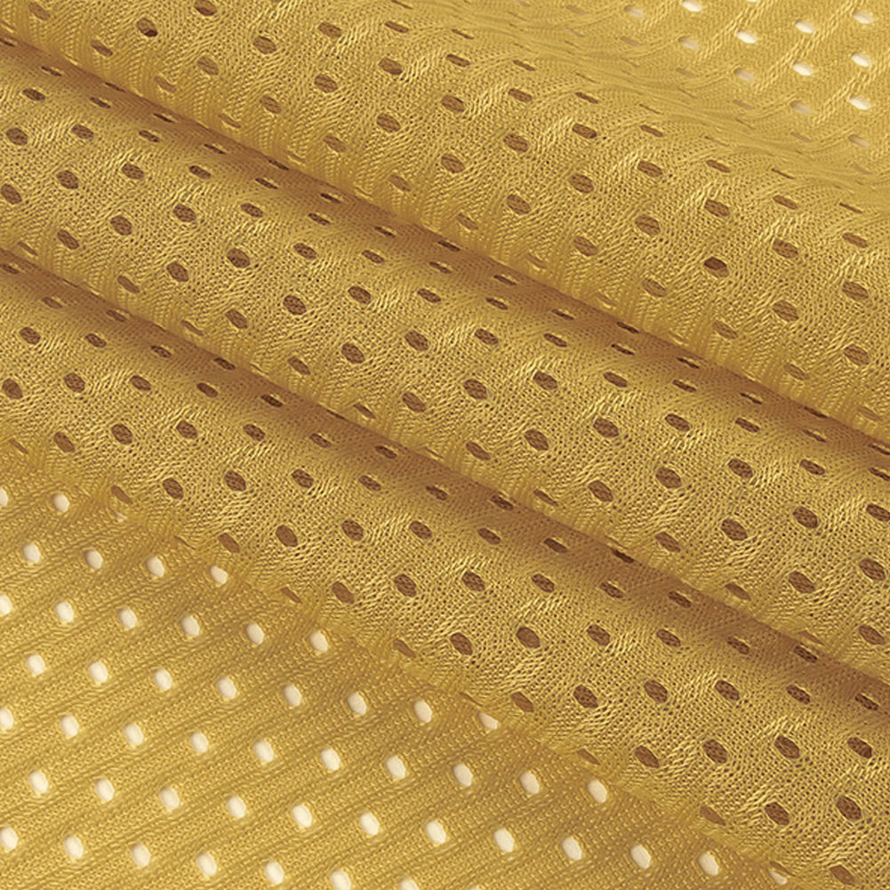 Heracles Vegas Gold Polyester Athletic Mesh - Detail
