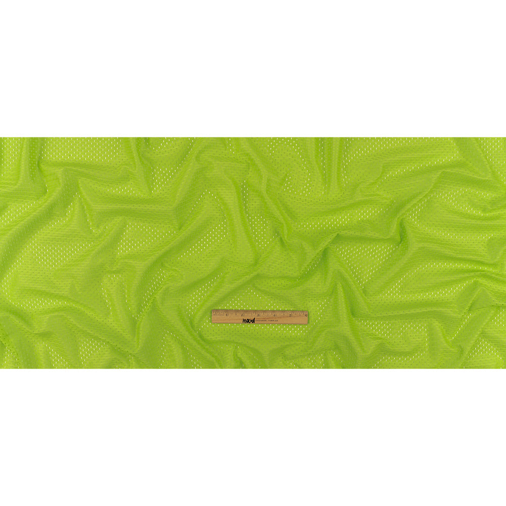 Polyester Athletic Mesh - Jasmine Green - Heracles Collection Folded