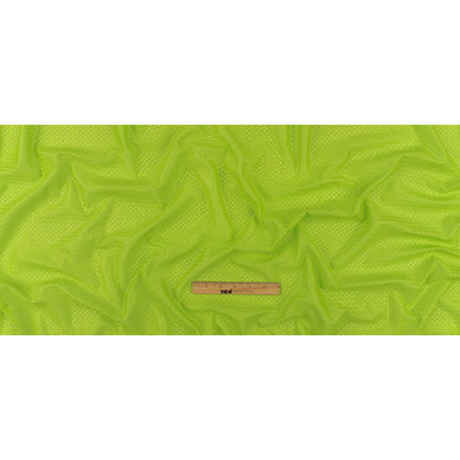 Polyester Athletic Mesh - Jasmine Green - Heracles Collection Folded