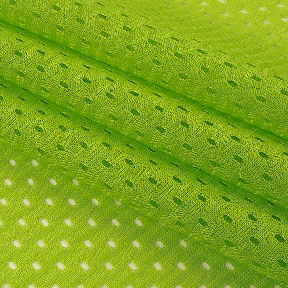 Polyester Athletic Mesh - Jasmine Green - Heracles Collection Detail