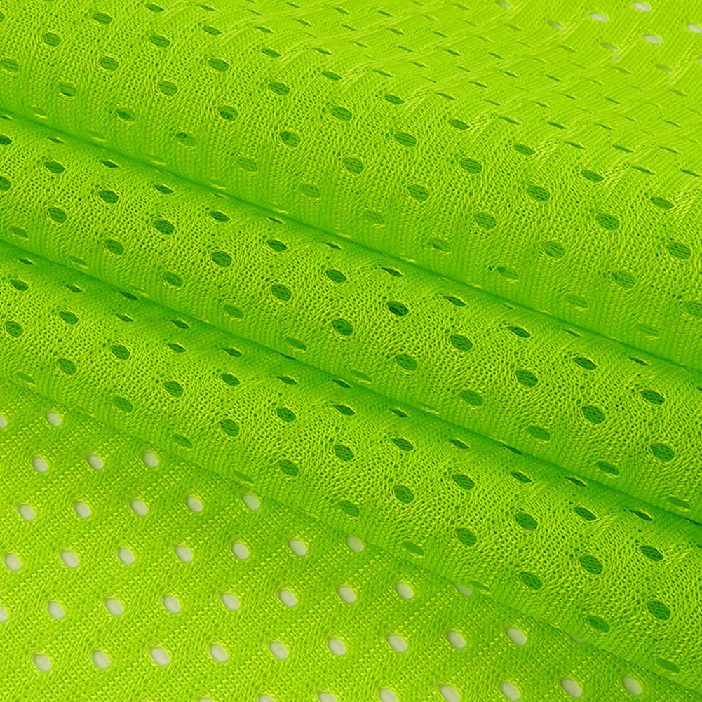 Heracles Green Gecko Polyester Athletic Mesh - Detail