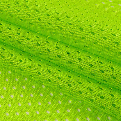 Heracles Green Gecko Polyester Athletic Mesh - Detail
