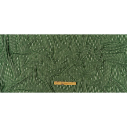 Heracles Hunter Green Polyester Athletic Mesh - Folded