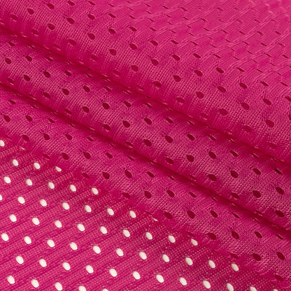 Polyester Athletic Mesh - Fuchsia - Heracles Collection Detail