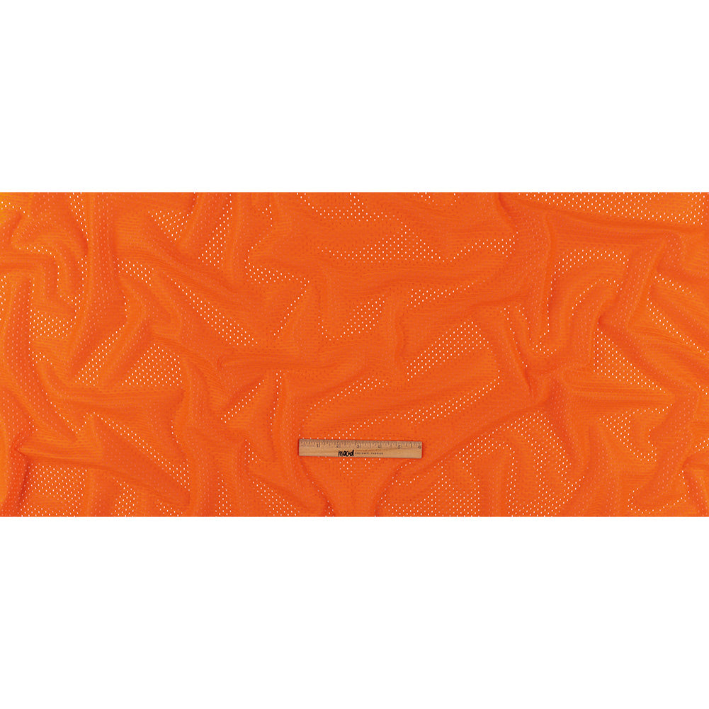 Polyester Athletic Mesh - Golden Poppy - Heracles Collection Folded