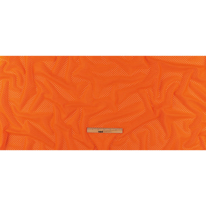 Polyester Athletic Mesh - Golden Poppy - Heracles Collection Folded