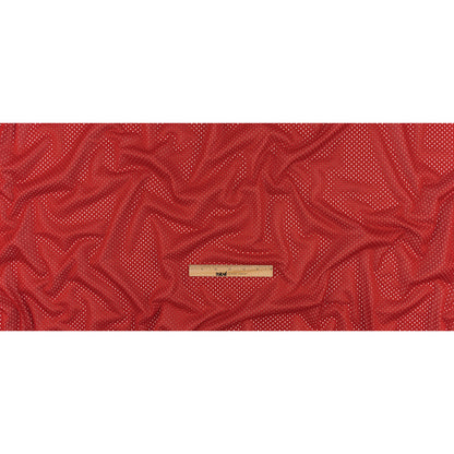 Heracles Haute Red Polyester Athletic Mesh - Folded