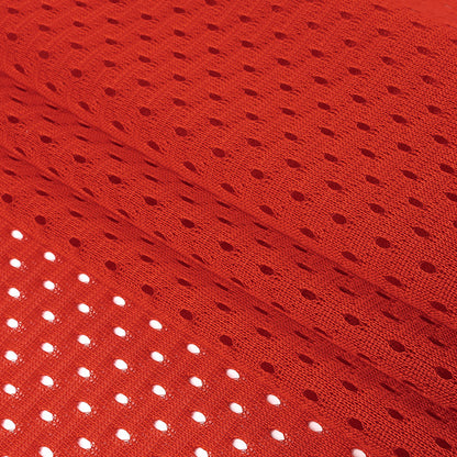 Heracles Haute Red Polyester Athletic Mesh - Detail
