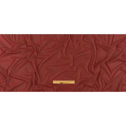 Polyester Athletic Mesh - Cardinal Red - Heracles Collection Folded