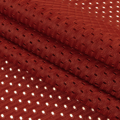 Polyester Athletic Mesh - Cardinal Red - Heracles Collection Detail