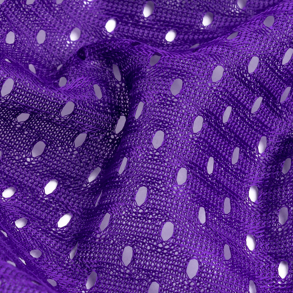 Heracles Purple Polyester Athletic Mesh - Full