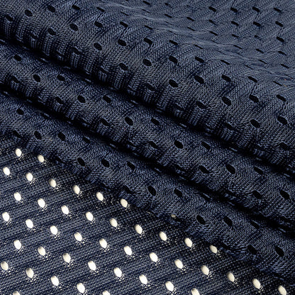 Heracles Navy Polyester Athletic Mesh - Detail