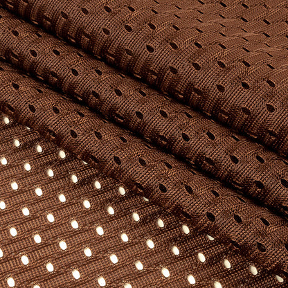 Heracles Brown Polyester Athletic Mesh - Detail