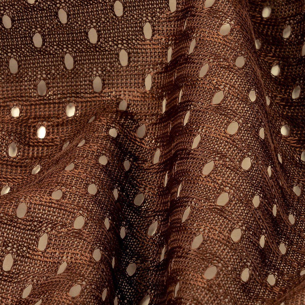 Heracles Brown Polyester Athletic Mesh - Full