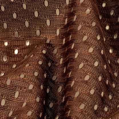 Heracles Brown Polyester Athletic Mesh - Full