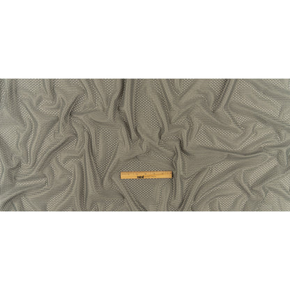 Polyester Athletic Mesh - Charcoal - Heracles Collection Folded